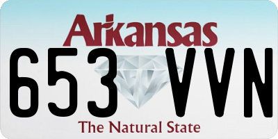 AR license plate 653VVN
