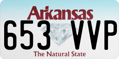 AR license plate 653VVP