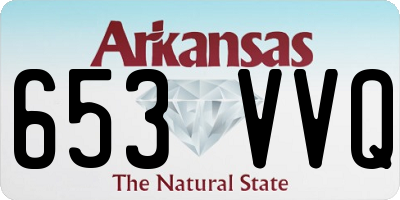 AR license plate 653VVQ