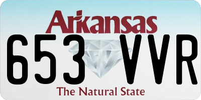 AR license plate 653VVR