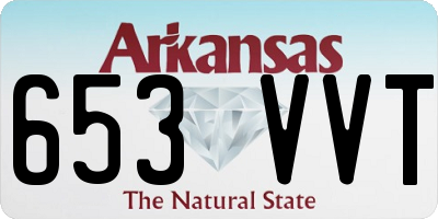 AR license plate 653VVT