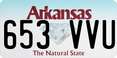AR license plate 653VVU