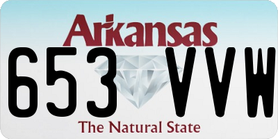 AR license plate 653VVW