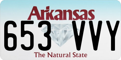 AR license plate 653VVY