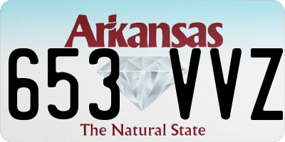 AR license plate 653VVZ