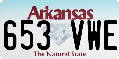 AR license plate 653VWE