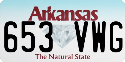 AR license plate 653VWG