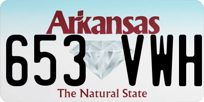 AR license plate 653VWH