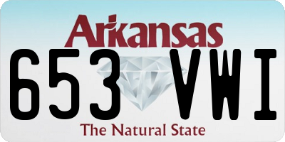 AR license plate 653VWI