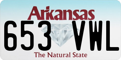 AR license plate 653VWL