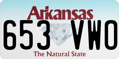 AR license plate 653VWO