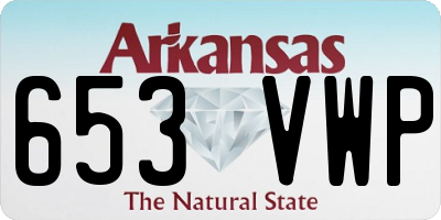 AR license plate 653VWP