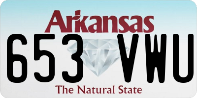 AR license plate 653VWU