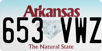 AR license plate 653VWZ