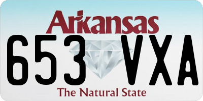 AR license plate 653VXA