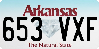 AR license plate 653VXF