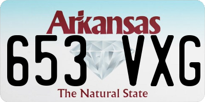 AR license plate 653VXG