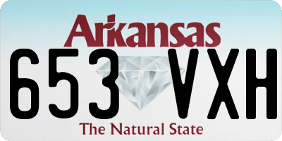 AR license plate 653VXH