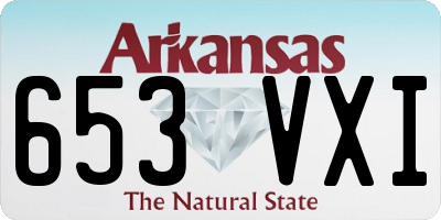 AR license plate 653VXI
