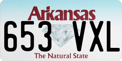 AR license plate 653VXL