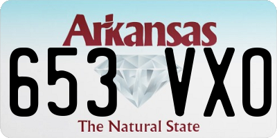 AR license plate 653VXO