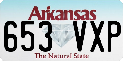 AR license plate 653VXP