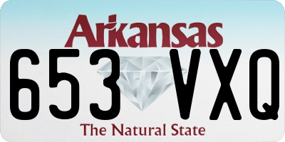 AR license plate 653VXQ