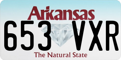 AR license plate 653VXR
