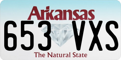 AR license plate 653VXS