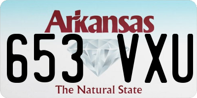 AR license plate 653VXU