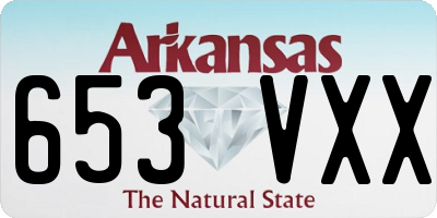 AR license plate 653VXX