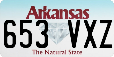 AR license plate 653VXZ