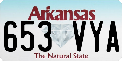 AR license plate 653VYA
