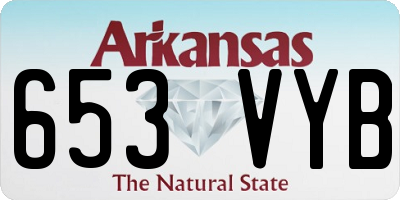 AR license plate 653VYB