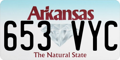 AR license plate 653VYC
