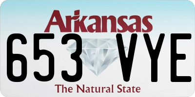 AR license plate 653VYE