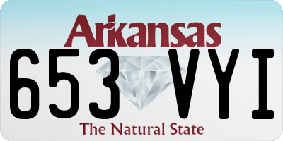AR license plate 653VYI
