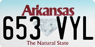 AR license plate 653VYL