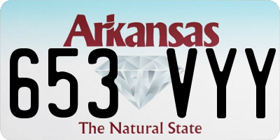 AR license plate 653VYY