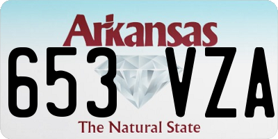 AR license plate 653VZA