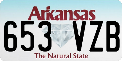AR license plate 653VZB