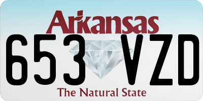 AR license plate 653VZD