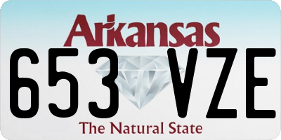 AR license plate 653VZE