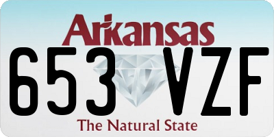 AR license plate 653VZF