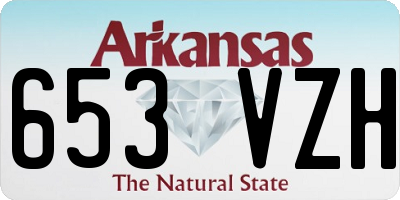 AR license plate 653VZH
