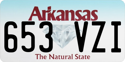 AR license plate 653VZI