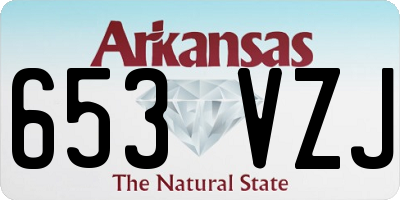 AR license plate 653VZJ