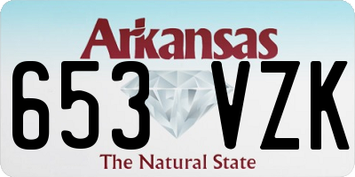 AR license plate 653VZK