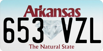 AR license plate 653VZL