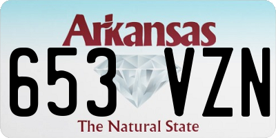 AR license plate 653VZN